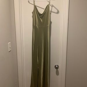 Pretty Lavish: Keisha Maxi Bridesmaid Dress - Matte Olive